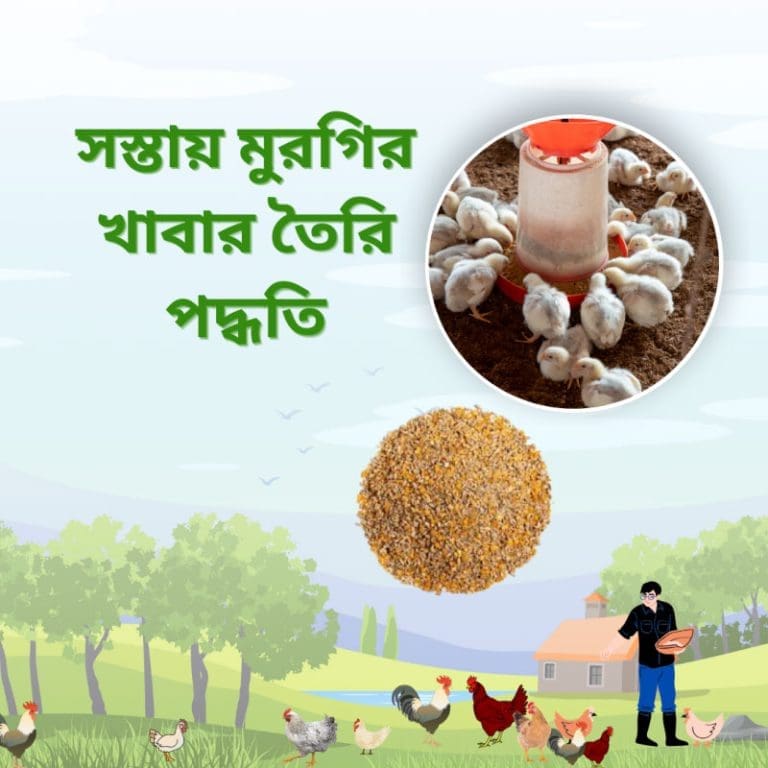 সস্তায় মুরগির খাবার তৈরি পদ্ধতি: খামার করে লাভ করার উপায়
