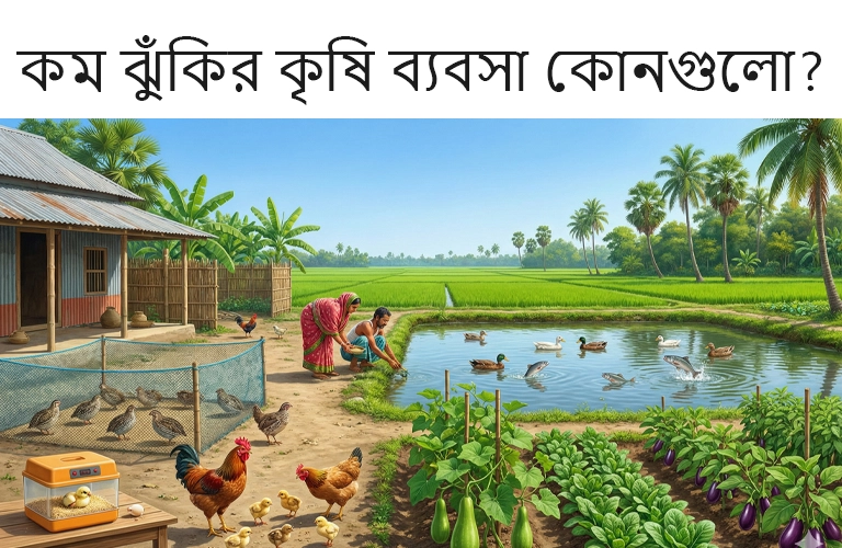 কম ঝুঁকির কৃষি ব্যবসা কোনগুলো?